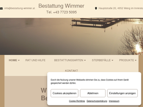'bestattung-wimmer.at' screenshot
