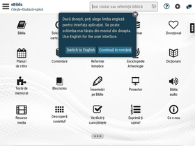 'ebiblia.ro' screenshot
