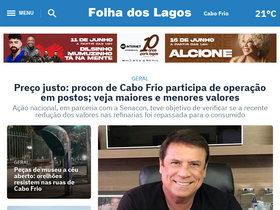 'folhadoslagos.com' screenshot