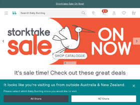 'babybunting.com.au' screenshot