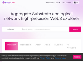 'subscan.io' screenshot