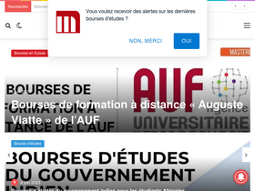 'mastere.tn' screenshot