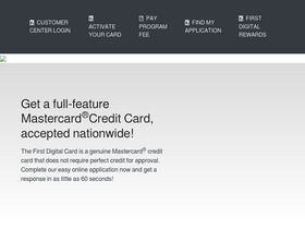 'firstdigitalcard.com' screenshot