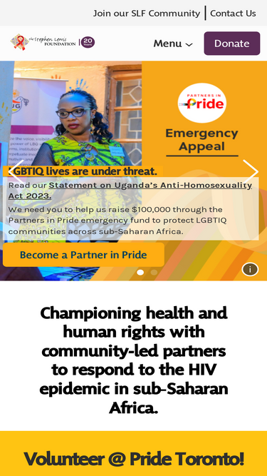 stephenlewisfoundation.org