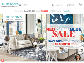 'hudsonsfurniture.com' screenshot