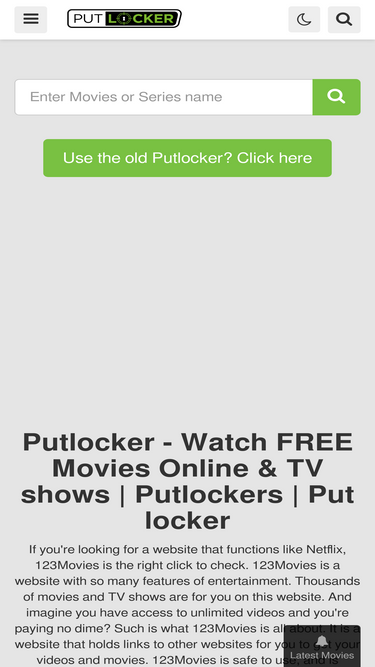 Download discount putlockers app