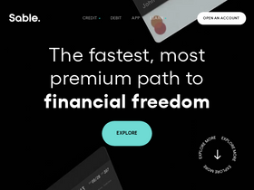 'sablecard.com' screenshot