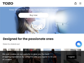 'tozostore.com' screenshot