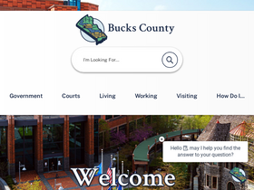 'buckscounty.gov' screenshot