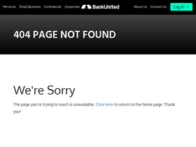 'bankunited.com' screenshot