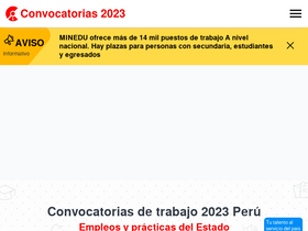'convocatoriasdetrabajo.com' screenshot