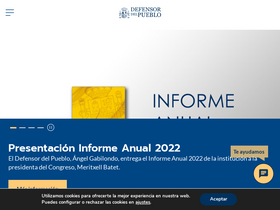 'defensordelpueblo.es' screenshot