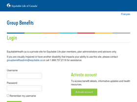 'equitablehealth.ca' screenshot