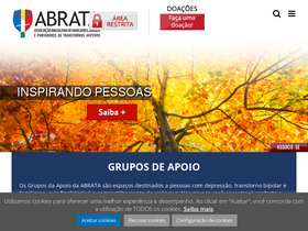 'abrata.org.br' screenshot