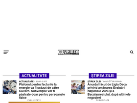 'ziarulunirea.ro' screenshot