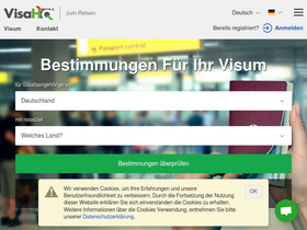 'visahq.de' screenshot