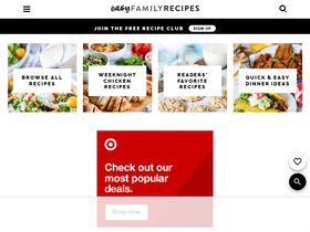 'easyfamilyrecipes.com' screenshot