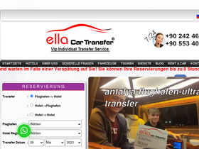 'ellacartransfer.com' screenshot