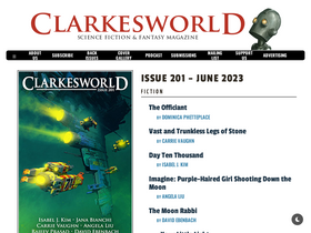 'clarkesworldmagazine.com' screenshot