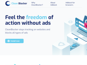 'clean-blocker.com' screenshot