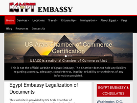 'egyptembassy.org' screenshot