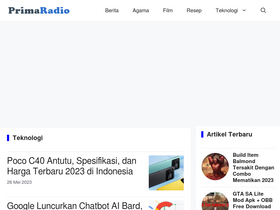 'primaradio.co.id' screenshot