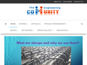 'theengineeringcommunity.org' screenshot