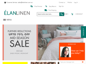 Elanlinen homepage screenshot