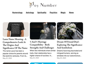 'joynumber.com' screenshot