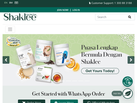 'shaklee.com.my' screenshot