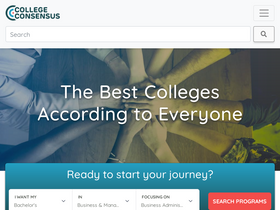 'collegeconsensus.com' screenshot
