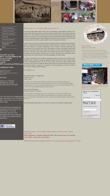 lincolnlogcabin.org