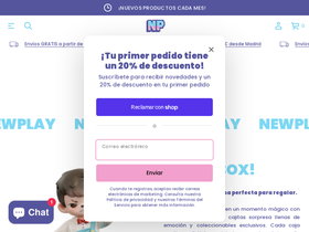 newplay.es homepage screenshot