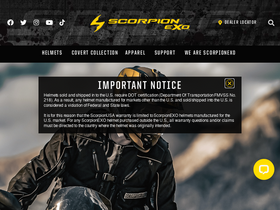 'scorpionusa.com' screenshot