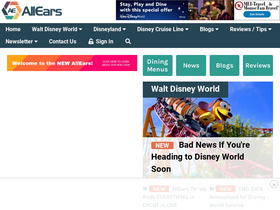 'allears.net' screenshot
