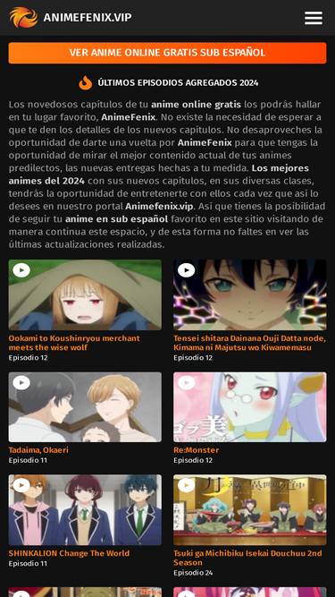 AnimeFenix - Ver Anime HD Español Latino Gratis