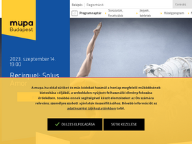 'mupa.hu' screenshot