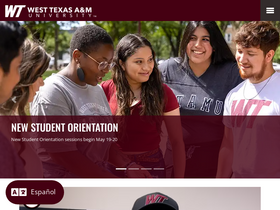 'wtamu.edu' screenshot