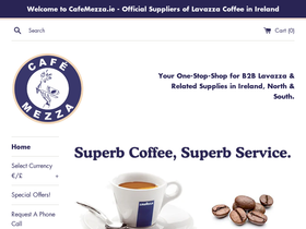 cafemezza.ie homepage screenshot