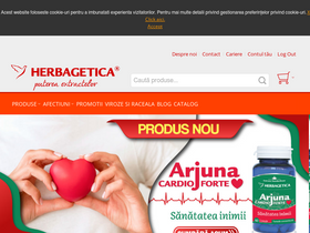 'herbagetica.ro' screenshot