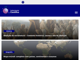 'conhecimentocientifico.com' screenshot