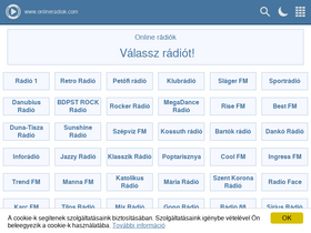 'onlineradiok.com' screenshot