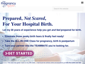 'pregnurse.com' screenshot