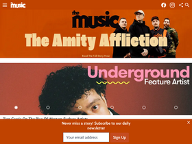 'themusic.com.au' screenshot
