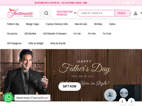 'sentimentsexpress.com' screenshot