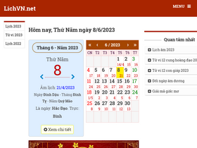 'lichvn.net' screenshot