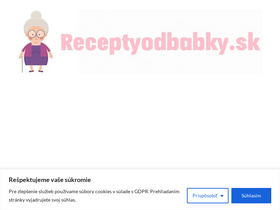 'receptyodbabky.sk' screenshot