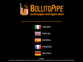 'bollitopipe.it' screenshot