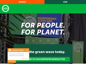 'greens.scot' screenshot