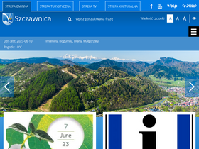 'szczawnica.pl' screenshot